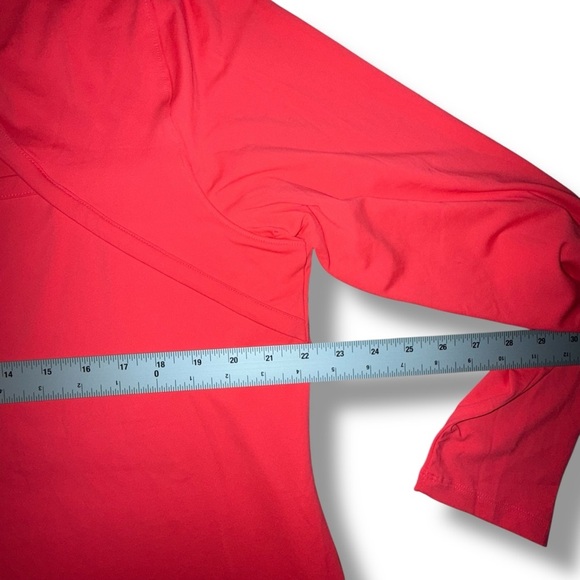 NWT LANE BRYANT LIVI Wicking Cut-Out Back Top - Coral 18/20 - Picture 12 of 16